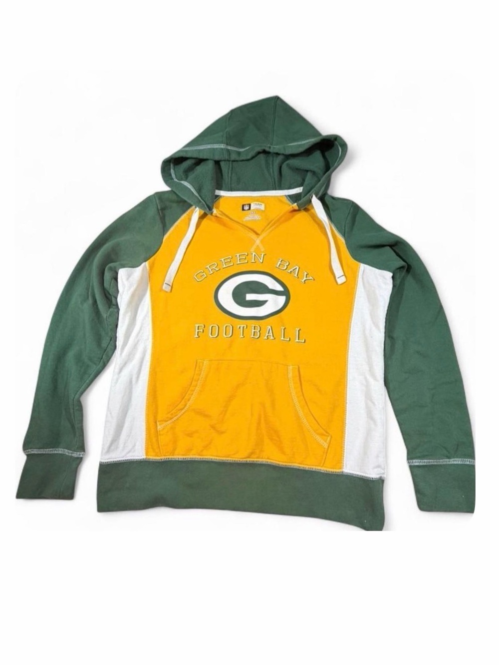 Green Bay Packers Hoodie Women’s Medium NFL Team Apparel Pullover Sweatshirt